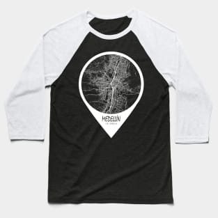 Medellin, Colombia City Map - Travel Pin Baseball T-Shirt